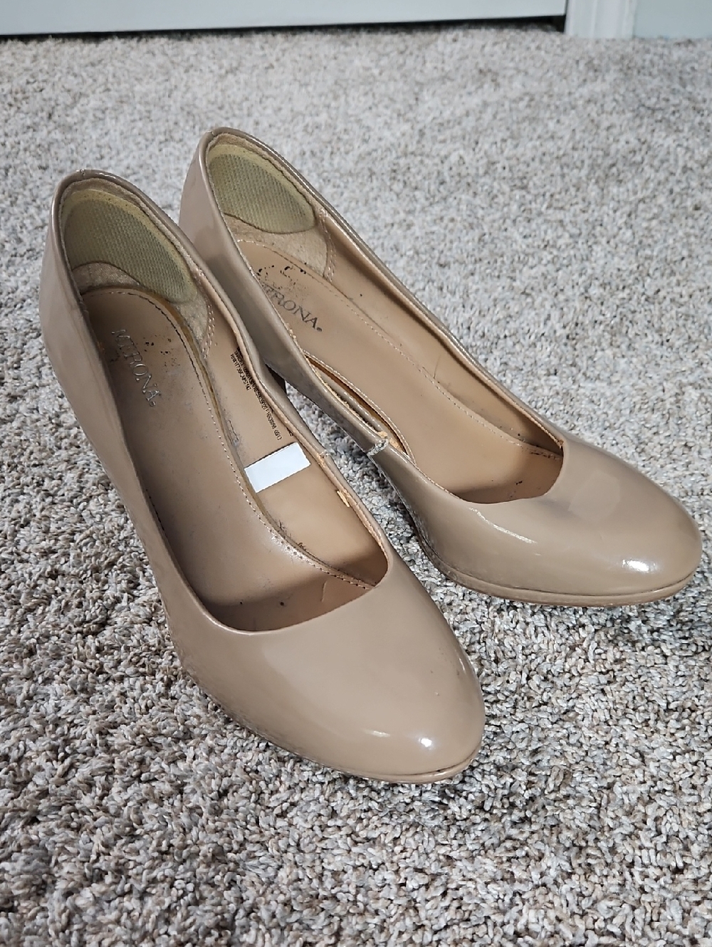 Merona Nude Patent Round-Toe Pumps - Women
